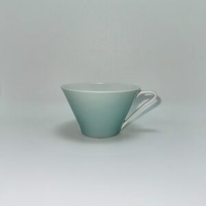 Lilienporzellan Kaffeetasse grau