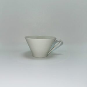 Lilienporzellan Kaffeetasse weiß