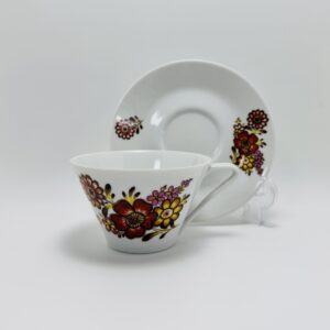 Lilienporzellan Kaffeetasse-Set (Fahnen Form)