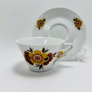 Lilienporzellan Kaffeetasse-Set (Fahnen Form)