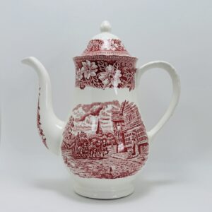 Royal Tudor Ware Kaffeekanne Coaching Taverns England